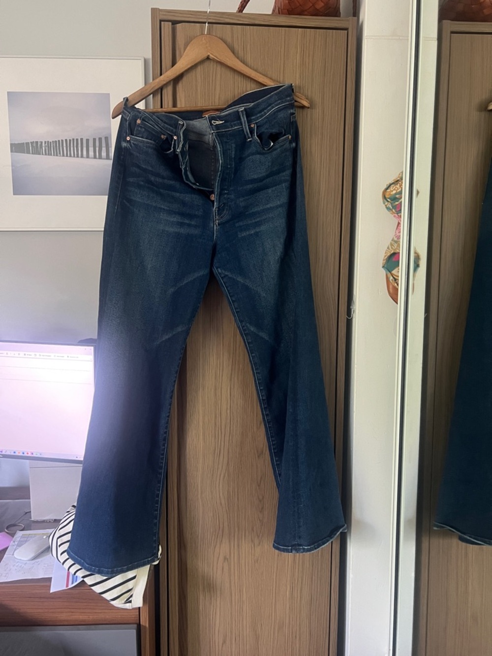 MOTHER Dark Blue Denim Jeans